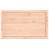 Półka, 100x60x(2-6) cm, surowe lite drewno dębowe