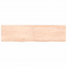 Półka, 120x30x(2-6) cm, surowe lite drewno dębowe
