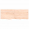 Półka, 140x50x(2-4) cm, surowe lite drewno dębowe