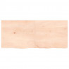 Półka, 140x60x(2-4) cm, surowe lite drewno dębowe