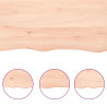 Półka, 140x60x(2-4) cm, surowe lite drewno dębowe