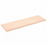 Półka, 160x50x(2-4) cm, surowe lite drewno dębowe