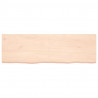 Półka, 160x50x(2-4) cm, surowe lite drewno dębowe