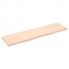 Półka, 180x50x(2-4) cm, surowe lite drewno dębowe