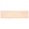 Półka, 180x50x(2-4) cm, surowe lite drewno dębowe