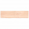 Półka, 200x50x(2-6) cm, surowe lite drewno dębowe