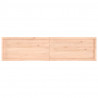 Półka, 200x50x(2-6) cm, surowe lite drewno dębowe