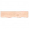 Półka, 220x50x(2-4) cm, surowe lite drewno dębowe