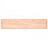 Półka, 220x50x(2-4) cm, surowe lite drewno dębowe