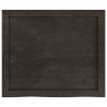 Półka, ciemnobrązowa, 60x50x(2-6) cm, wykończone drewno dębowe
