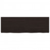 Półka, ciemnobrązowa, 120x40x(2-6) cm, wykończone drewno dębowe