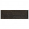 Półka, ciemnobrązowa, 120x40x(2-6) cm, wykończone drewno dębowe