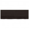 Półka, ciemnobrązowa, 180x60x(2-6) cm, wykończone drewno dębowe