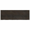 Półka, ciemnobrązowa, 180x60x(2-6) cm, wykończone drewno dębowe