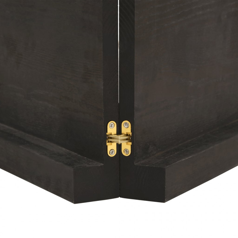 Półka, ciemnobrązowa, 220x40x(2-6) cm, wykończone drewno dębowe