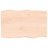 Blat stołu, 80x50x(2-4)cm, surowy, lity dąb naturalną krawędzią