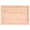 Blat stołu, 80x50x(2-4)cm, surowy, lity dąb naturalną krawędzią