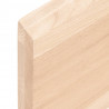 Blat stołu, 80x50x(2-4)cm, surowy, lity dąb naturalną krawędzią