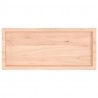 Blat stołu, 100x40x(2-6)cm, surowy lity dąb naturalną krawędzią