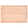 Blat stołu, 100x60x(2-4)cm surowy, lity dąb naturalną krawędzią