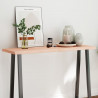 Blat stołu, 120x60x(2-6)cm, surowy lity dąb naturalną krawędzią