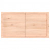 Blat stołu, 120x60x(2-6)cm, surowy lity dąb naturalną krawędzią