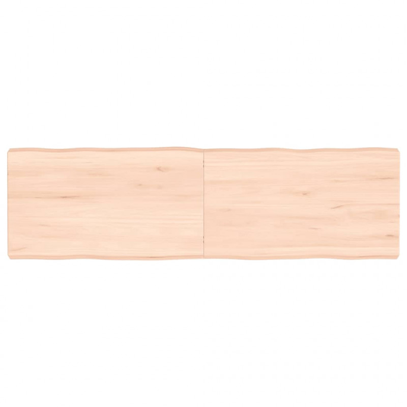 Blat stołu, 140x40x(2-6)cm surowy, lity dąb naturalną krawędzią