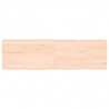 Blat stołu, 140x40x(2-6)cm surowy, lity dąb naturalną krawędzią