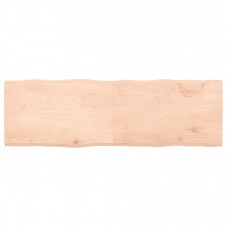 Blat stołu, 160x50x(2-4)cm surowy, lity dąb naturalną krawędzią