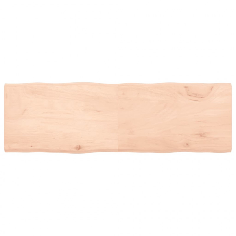Blat stołu, 160x50x(2-4)cm surowy, lity dąb naturalną krawędzią