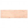 Blat stołu, 160x50x(2-4)cm surowy, lity dąb naturalną krawędzią