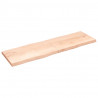 Blat stołu, 200x60x(2-6)cm, surowy lity dąb naturalną krawędzią