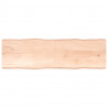Blat stołu, 200x60x(2-6)cm, surowy lity dąb naturalną krawędzią
