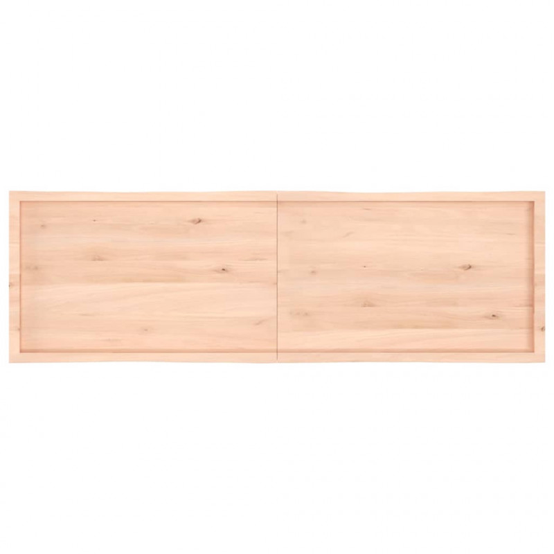 Blat stołu, 200x60x(2-6)cm, surowy lity dąb naturalną krawędzią