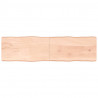Blat stołu, 220x60x(2-6)cm, surowy lity dąb naturalną krawędzią