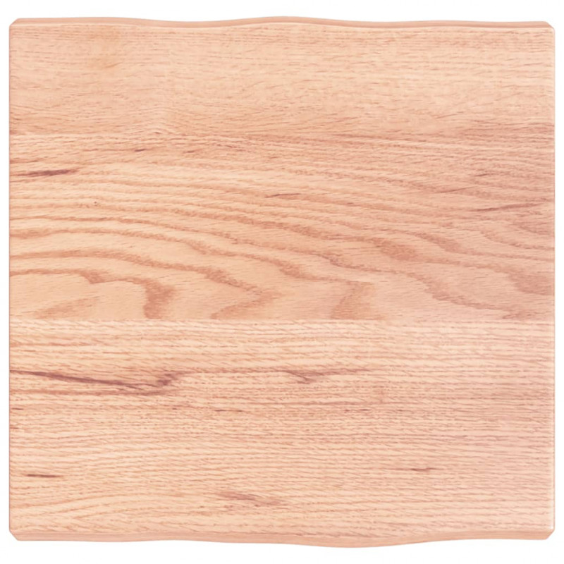 Blat jasnobrązowy 40x40x(2-4) cm, drewno z naturalną krawędzią