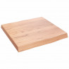 Blat jasnobrązowy 40x40x(2-4) cm, drewno z naturalną krawędzią