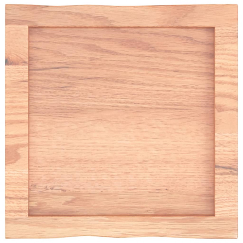 Blat jasnobrązowy 40x40x(2-4) cm, drewno z naturalną krawędzią