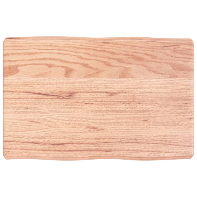 Blat, jasnobrązowy 60x40x(2-6) cm drewno z naturalną krawędzią