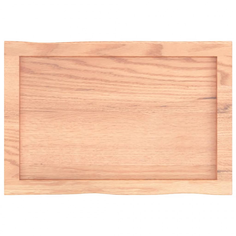 Blat, jasnobrązowy 60x40x(2-6) cm drewno z naturalną krawędzią