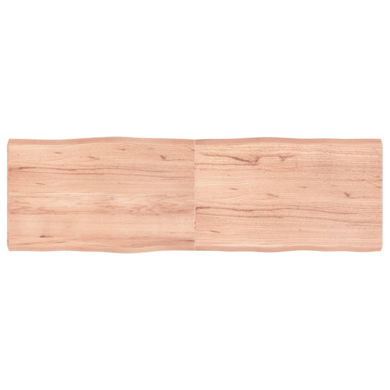 Blat, jasnobrązowy 160x50x(2-6) cm drewno z naturalną krawędzią
