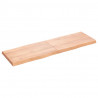 Blat, jasnobrązowy 160x50x(2-6) cm drewno z naturalną krawędzią