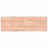 Blat, jasnobrązowy 180x60x(2-4)cm drewno z naturalną krawędzią