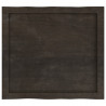 Blat, ciemnobrązowy 60x50x(2-4) cm drewno z naturalną krawędzią