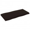Blat, ciemnobrązowy 100x50x(2-6)cm drewno z naturalną krawędzią