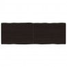 Blat ciemnobrązowy 140x50x(2-4) cm drewno z naturalną krawędzią