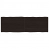 Blat ciemnobrązowy 180x60x(2-6) cm drewno z naturalną krawędzią