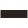 Blat ciemnobrązowy 200x60x(2-6) cm drewno z naturalną krawędzią
