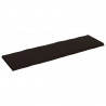 Blat ciemnobrązowy 200x60x(2-6) cm drewno z naturalną krawędzią