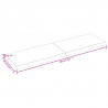 Blat ciemnobrązowy 200x60x(2-6) cm drewno z naturalną krawędzią